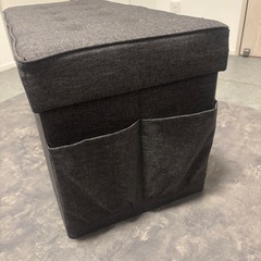 折りたたみ収納
スツール　グレーの画像
