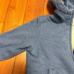 キッズ  ボアパーカー  140  ブルーの画像