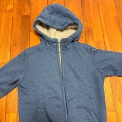 キッズ  ボアパーカー  140  ブルーの画像