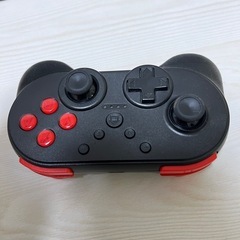 ワイヤレスコントローラー ANS-SW071 ブラック／レッドの画像