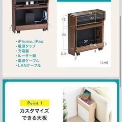 【0円】配線収納ラック／充電ステーション風（現状渡し）の画像