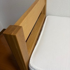 無印良品 オーク材セミシングルベッドの画像