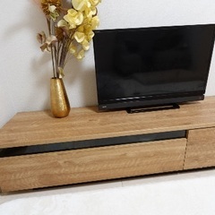 テレビボード　LOWYA テレビ台　オークの画像