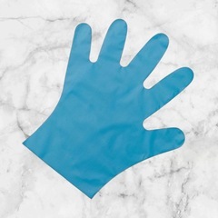 ProPlus バイオマスポリ手袋 Lサイズ 100枚 ブルー 使い捨て 家庭用 の画像