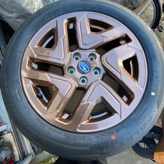新車外し スバル フォレスター 純正18インチ ホイール&タイヤ 4セットの画像