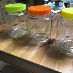 果実酒ビン３個の画像