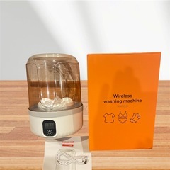 ❤️新品未使用❤️ミニ洗濯機　1.5ℓ✨下着専用洗濯機 【7000mAh 大容量】360°密封構造、双方向タービン洗浄、ブルーライト除菌 静音 省エネ 早洗い ベビー服 靴下 パンツ 一人暮らし マンション 出張 旅行 キャンプ用小型洗濯機 白✨の画像