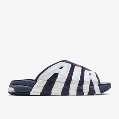 ナイキ　エア モア アップテンポ スライド NIKE AIR MORE SLIDE ネイビー ナイキ　33cmの画像