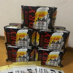 アサヒスーパードライ生ジョッキ缶とさきいか①の画像