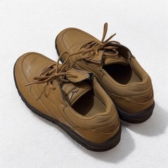 ミズノ 25.5cm コヨーテ ブラウン ファスナー付 ウォーキング アウトドア 作業靴 ワークシューズ の画像