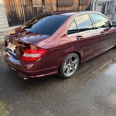 超極上　C63 AMG 希少色カーネリアンレッド　W204 メルセデスベンツ　屋内保管車　程度極上　の画像