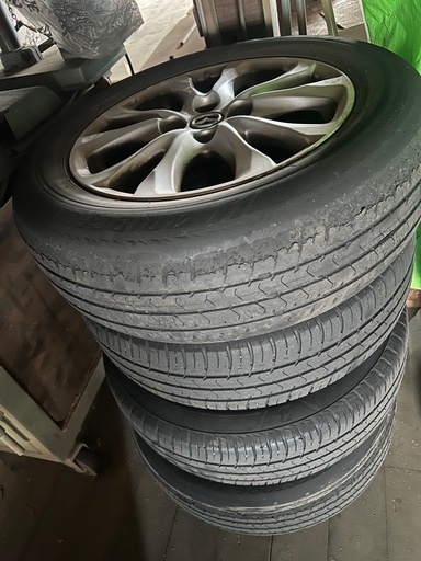 マツダ純正15インチホイール＋タイヤ　広島か福山