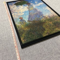 【話し中】絵画　モネ　傘をさす女性の画像