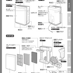 DAIKIN ACK70V-W [加湿ストリーマ空気清浄機 (空清31畳/加湿18畳まで)]  ホワイト
の画像