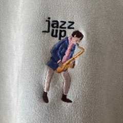 RAGEBLUE　ジャズ演奏者刺繍オーバーサイズスウェットの画像