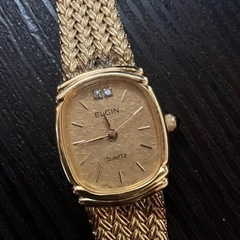 新年3日間価格♪ELGIN ゴールド　レディース腕時計・ヴィンテージ品の画像