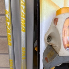 kazamaスキー板110 ストック付き　スキー板　ウインタースポーツ　子供用の画像