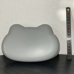 猫型 #シリコン　#プレート グレー 小銭入れ コインケースの画像