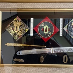 刀装具 額装コレクション｜鍔（つば）・刀身・小道具｜美術工芸品／装飾額の画像