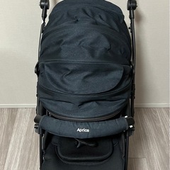 アップリカベビーカー　ラクーナクッションフリープラス　インディゴブラックの画像