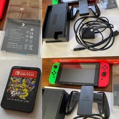 Nintendo Switch  スプラトゥーン3のソフト付き！バッテリー新品もお付けします。の画像