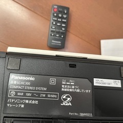 Panasonic SC-HC300　コンパクトステレオシステムの画像