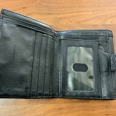 Tory Burch トリバーチ　二つ折り財布 黒 レザーの画像