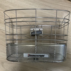 ブリヂストン BRIDGESTONE ステンレスメッシュバスケット 前カゴ  中古の画像