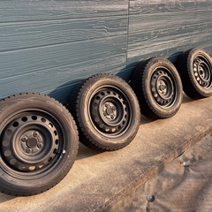 175/65R15 スタッドレス4本 ブリヂストン WM01 残り溝約7mm 2019年製の画像