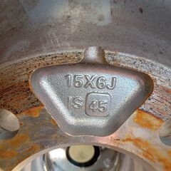 15インチ　6J　オフセット45　PCD114.3　4本セットの画像