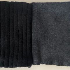 【一度のみ】男女兼用ネックウォーマー 黒＆チャコールの画像