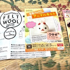 羊毛フェルト16色 道具 手芸用品　色々作れるフルセット^_^の画像