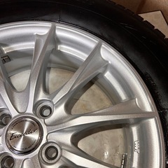 管A1062 スタッドレスタイヤ BRIDGESTONE ブリヂストン VRX3 195\65R16 アルミホイール HOT STUFF Exceeder4穴PCD10016×6J+45 ハブ径55の画像