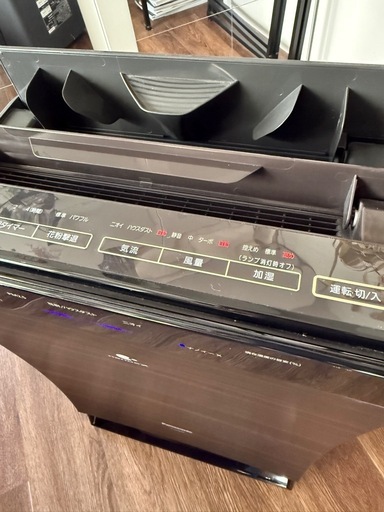 【美品】Panasoni 加湿空気清浄機 F-VC70XR ブラウン 木目調 ナノイーX
