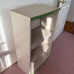 本棚　ねずみ色　中板３枚　17段調整の画像