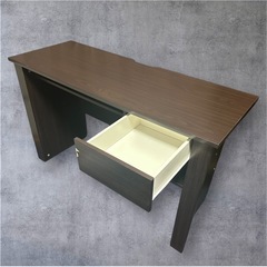 ワークデスク　PCデスク　幅120cm　ブラウンの画像