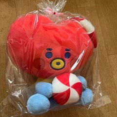 BTS bt21 Vキャラクターぬいぐるみ2点一点新品の画像