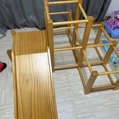 現役ママが考えた木製ジャングルジム 滑り台付き　タンスのゲンの画像