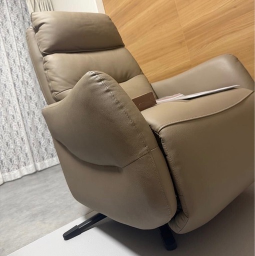 【仙台発送】【中古良品】ニトリ 4モーター リクライニングチェア LE01-2（本革）メンテナンスキット付【送料落札者ご負担】