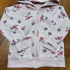 花柄パーカー✴︎3y-4yの画像