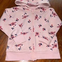 花柄パーカー✴︎3y-4yの画像