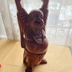 木彫り布袋尊の画像