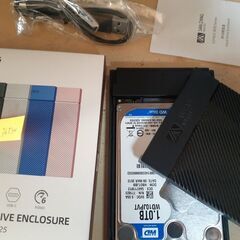 外付けHDD　1TB　（ケース新品）の画像