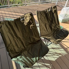 Coleman(コールマン) チェア ソファチェア オリーブ　2セットの画像