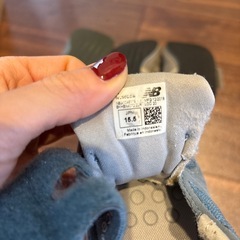 ニューバランス   15.5    グレー、水色2足 の画像