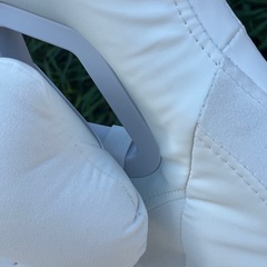 DOWINX ゲーミングチェア ホワイト 猫デザイン クッション付きの画像