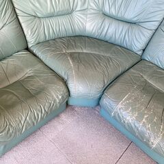 本革ソファー　５人掛けの画像