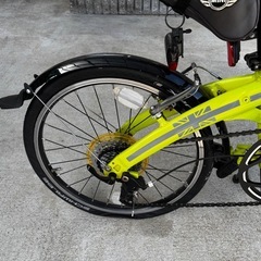正規品 MINI 折りたたみ自転車 黄緑の画像