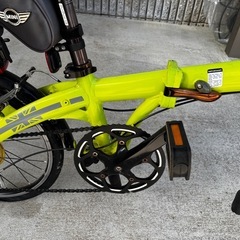 正規品 MINI 折りたたみ自転車 黄緑の画像