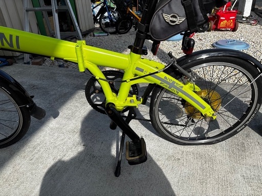正規品 MINI 折りたたみ自転車 黄緑